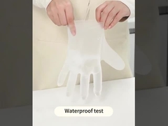 Sarung tangan TPE sekali pakai yang sangat elastis untuk perlindungan yang fleksibel