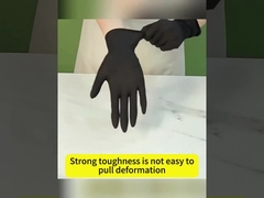 Black Diamond Texture Disposable Nitrile Gloves Powder Free Untuk Industri Otomotif