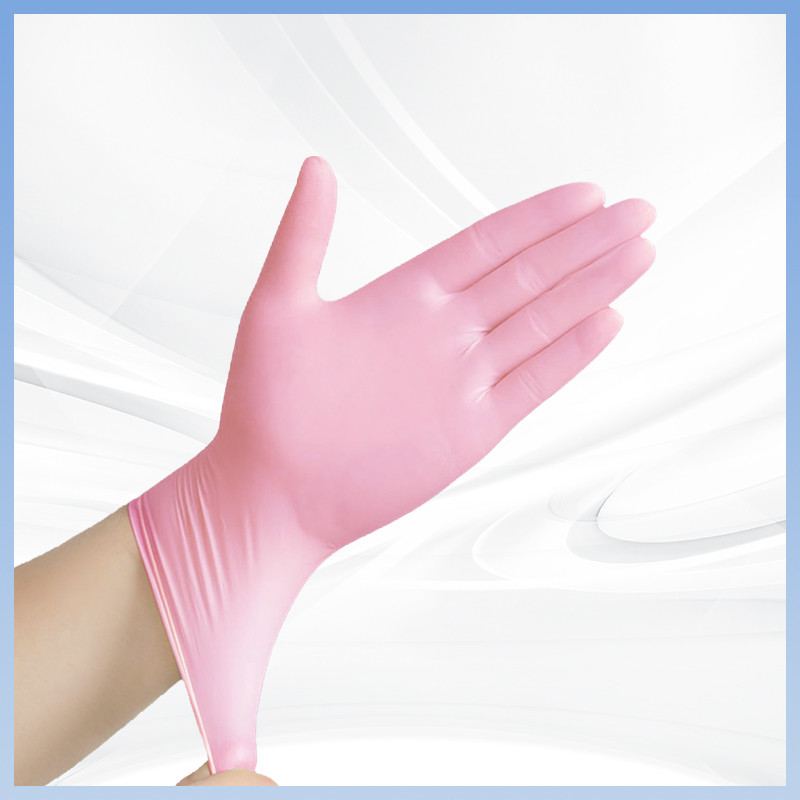 Perlindungan Lingkungan Sarung tangan PVC sekali pakai untuk sarung tangan PVC pink yang nyaman dan otomotif